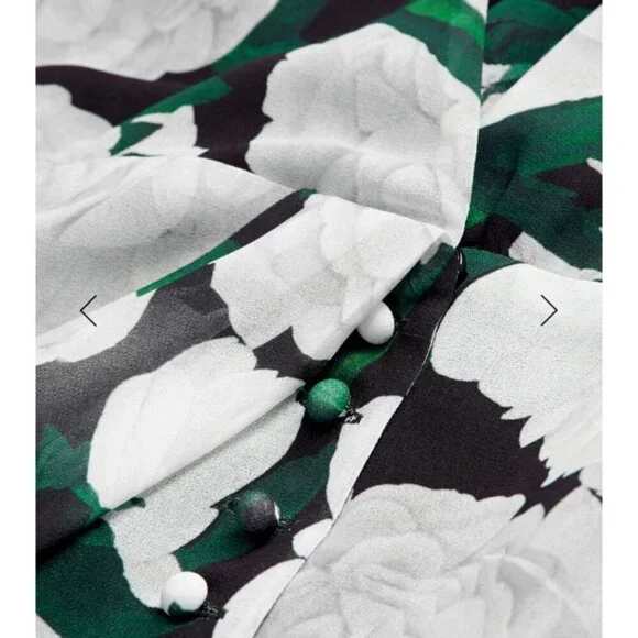 THE KOOPLES Short Printed Multi Long Sleeve Dress Size XS Cocktail NWOT - Picture 14 of 15